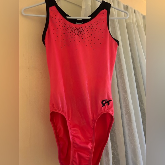 Neon Coral Tank Leotard - Picture 1 of 4